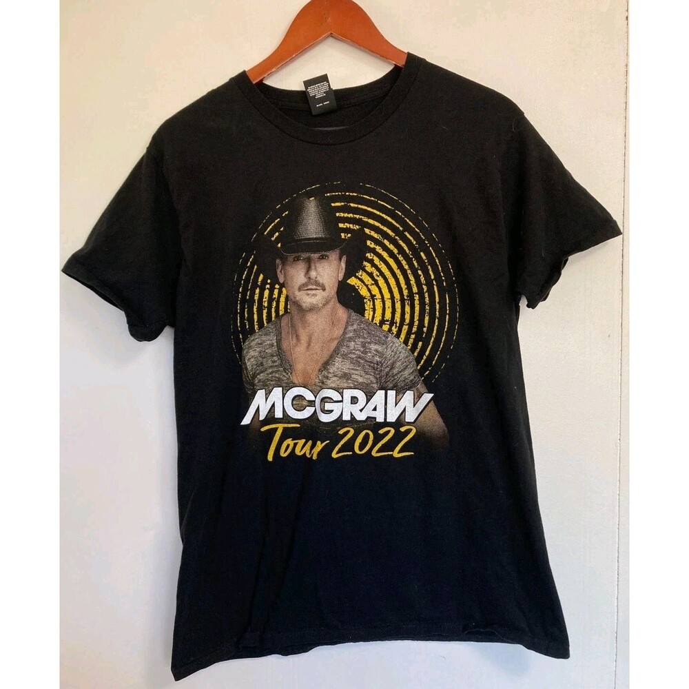 Tim McGraw Concert T-Shirt Mens Large Black 2022 Tour Country Music Band